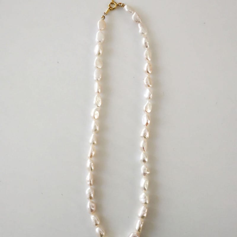 Modernlike 14K Gold-filled Silver Baroque Freshwater Pearl Necklace