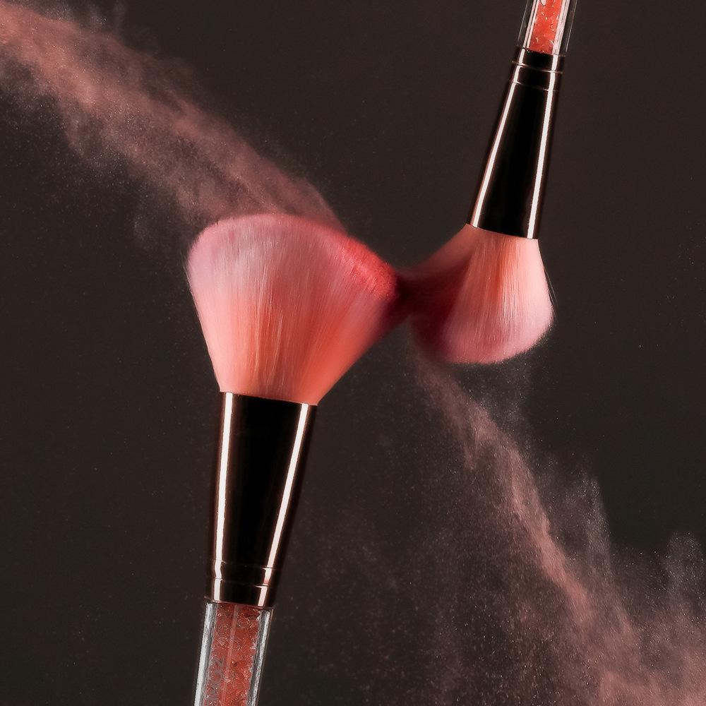 Set de pensule pentru fard de ochi pentru fard de obraz Inner Drill Crystal Pink Pensie de machiaj Punga de depozitare Pensula pentru fond de ten Instrumente de machiaj