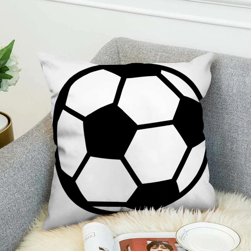 Cushion Cover Basketball Soccer Bed Pillow Car Sofa Pillowcase