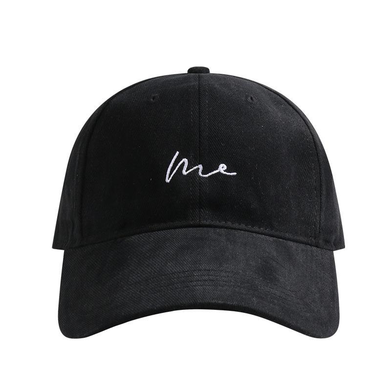 Baseball Cap Showing Face and Small Hat for Women New Big Head and Baseball Cap Men's Japanese and Korean Version Letters Fashionable