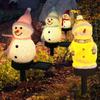 Solar Christmas Snowman Lights Garden Atmosphere Decorative Lights Waterproof Resin Garden Lights Landscape Lights Lawn Floor Insert Lights