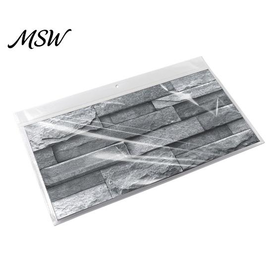 Realistic Rock Texture Wall Panels 6Pcs Vintage Faux Stone Self?Adhesive Tiles, Waterproof Oil?Proof Backsplash Adhesive Paper Sticker,