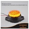 2PCS LED Marker Lights Amber 12V Waterproof Trailer Side Marker Lamps for Semi Truck Freightliner Cargo Universal Fit