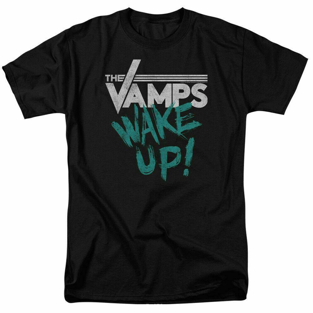 The Vamps Wake Up T Shirt Licensed Pop Rock n Roll Music Band Tee Black S