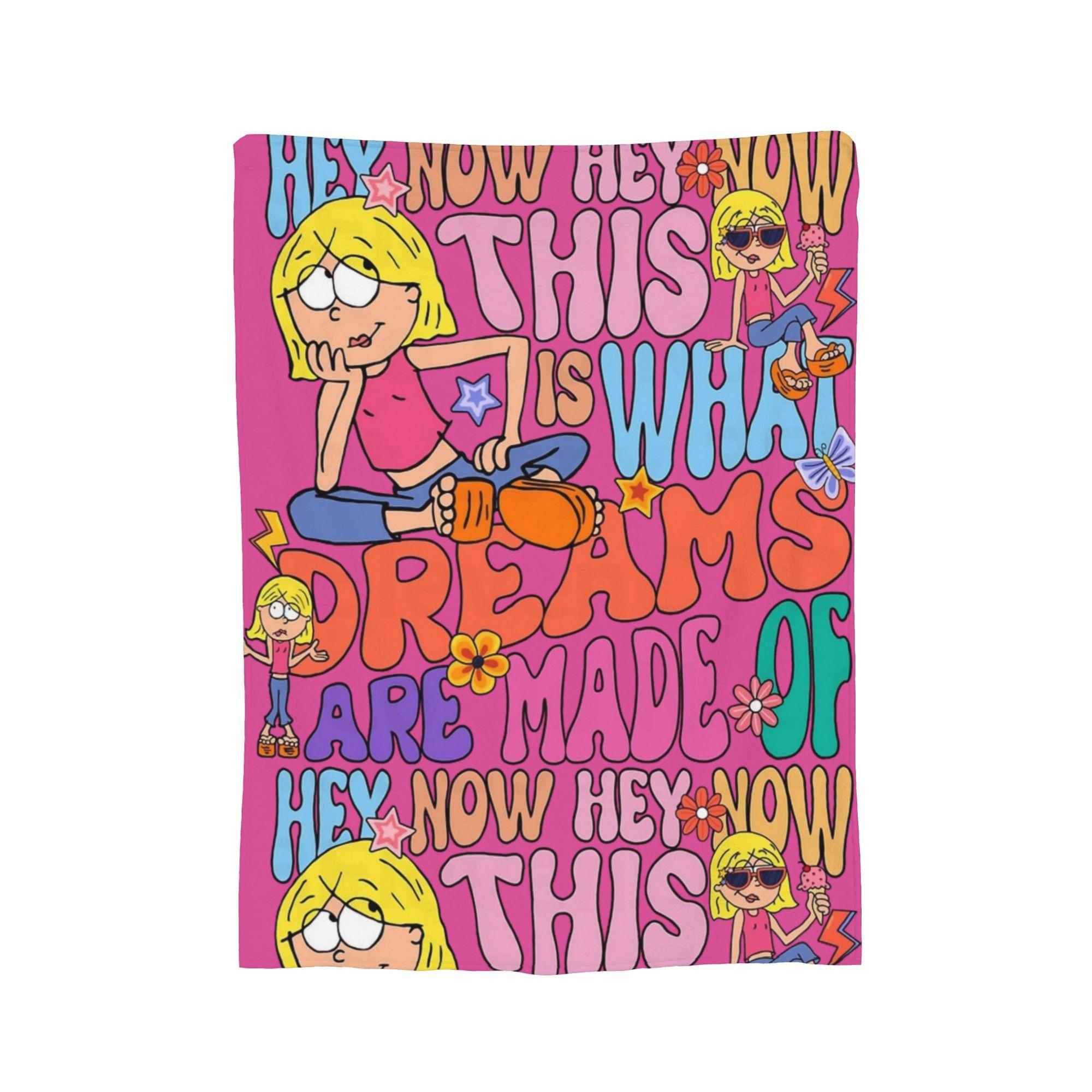

90s themed collage Lizzie McGuire Blanket Wool Vintage Soft Throw Blankets for Chair Covering Sofa Spring/Autumn 75x90cm