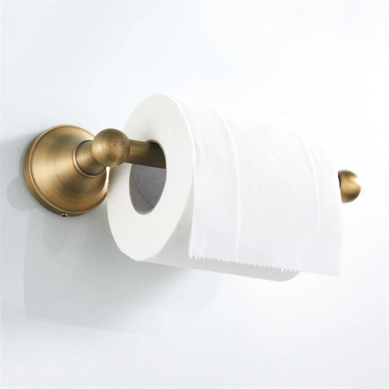 Toilet Paper Roll Holder Antique Bronze Brass Material Paper Rack Tissue Holder Wall Mounted Paper Holder Paper Ranger