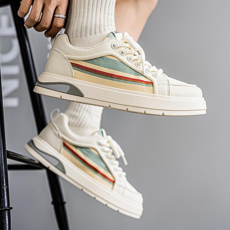 New Men's Classic Four Seasons Fashion Low Top Skateboarding Shoes Comfortable Soft Sole Sneakers