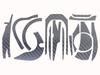 CUSTOM Custom Decal for YOROI and MGL Baitcasting Scratch Protection SEAT.JP 24SLX, 19SLX, Reels, (Silver, Left-Handed)