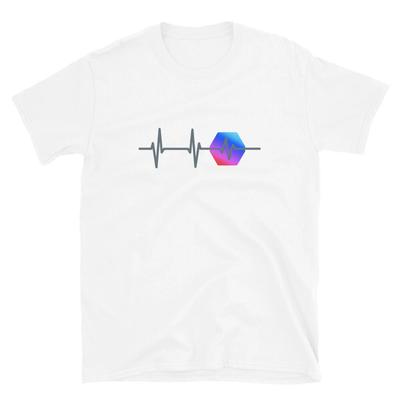 Pulse Chain PLS Heartbeat Silver T- Shirt Crypto Trader Gift Tee