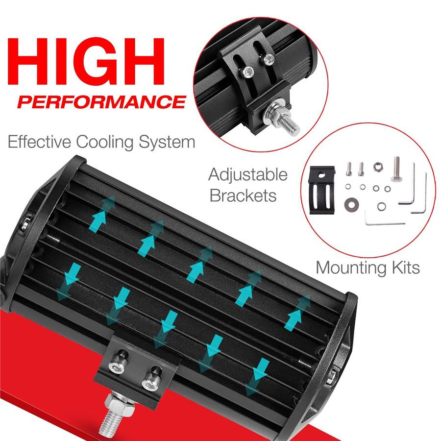 1Pc 120W 12000LM Off road Driving Lights LED Work Light Bar Spot Flood Fog lights Waterproof LED Cubes