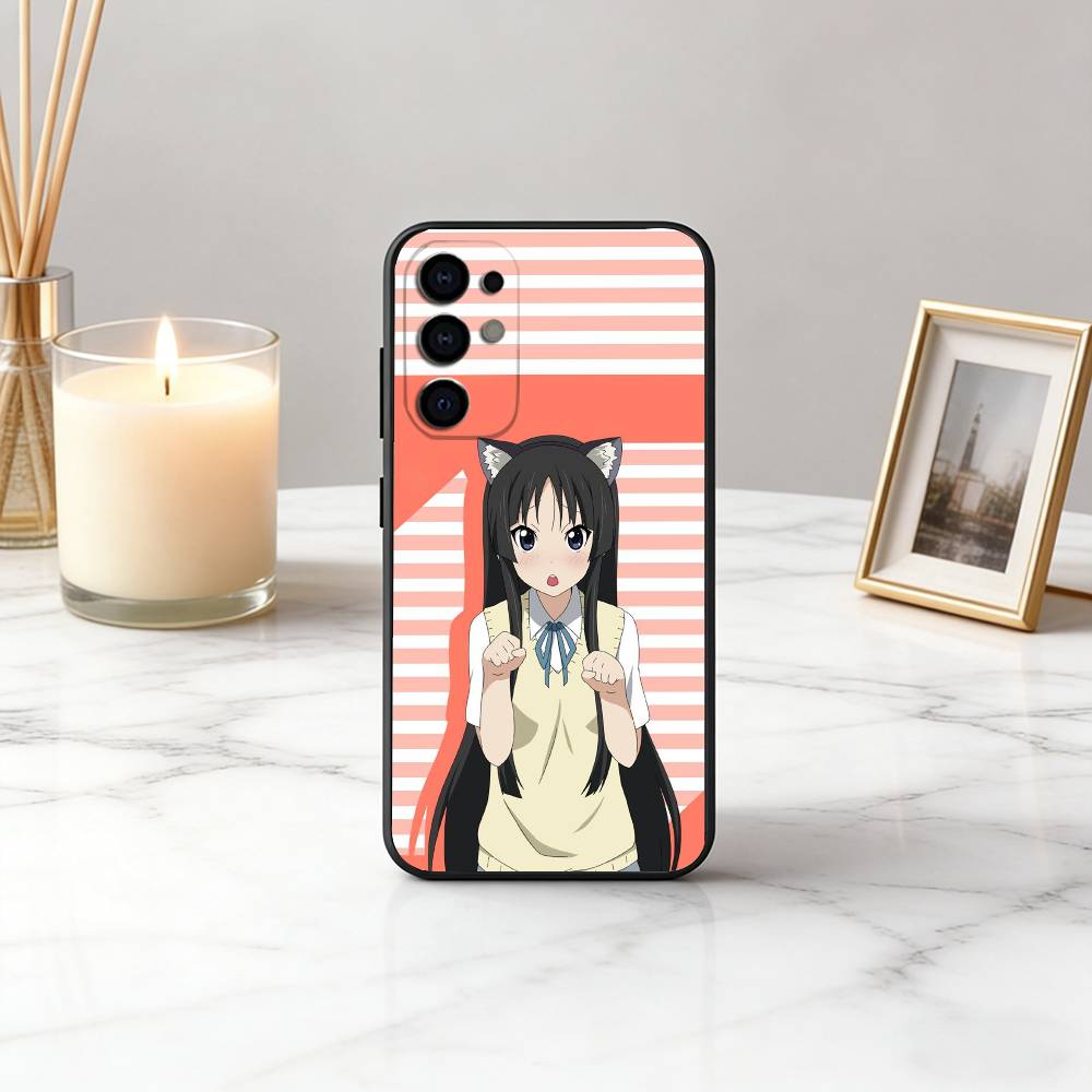 K-K-ON Mio Akiyama-KMA Phone Case For Samsung S25,S24,S21,S22,S23,S30,Ultra,S20,Plus,Fe,Soft Silicone Black Cover