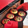 Nonstick Baking Pans, Silicone Bakeware Set with Press To Release Design, Oven Mitts, Spatula & Brush Flexible, BPA Free, Dishwasher & Oven Safe