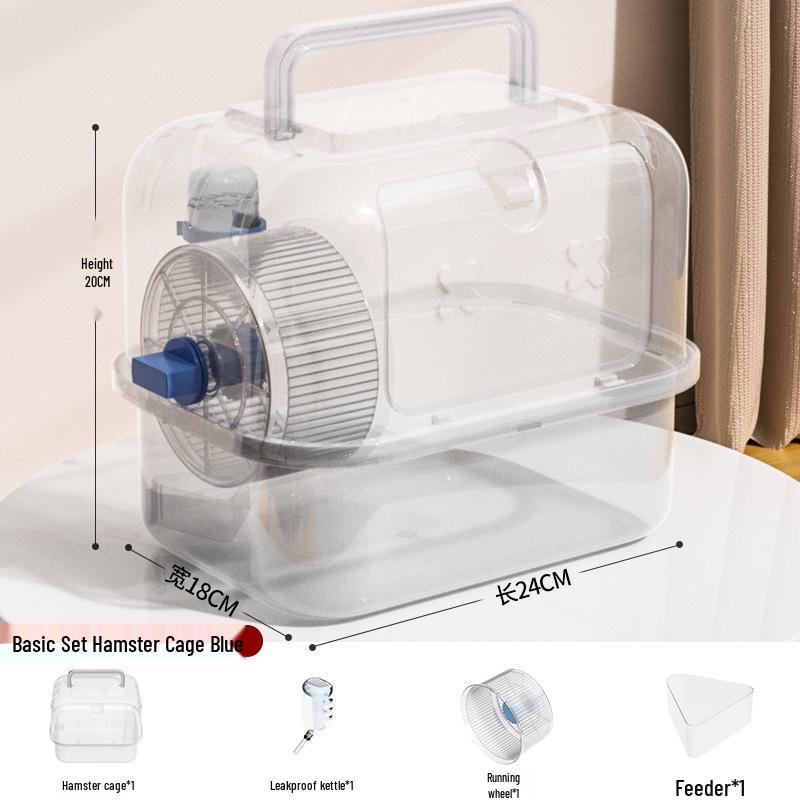 

Панорамный двухъярусный переносной набор клетки-виллы для хомяка