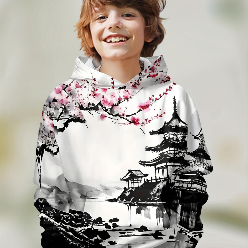 Kids Clothes Boys Hoodies Long Sleeve 3D Creative Print Children Spring Fall Clothes Casual Stylish Girl Clothes Pullover Tops