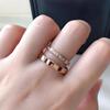 Neuer Vintage 925er Sterlingsilber Eiswürfel Stil Pave AAA Zirkonia Liebesschmuck Ring für Damen und Herren Feiner Schmuck Sondergröße