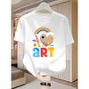 Men's Artistic Graphic T-Shirt - Soft Short Sleeve Round Neck Casual Tee for Art Exhibits, Parties & Casual Attire - Machine Washable