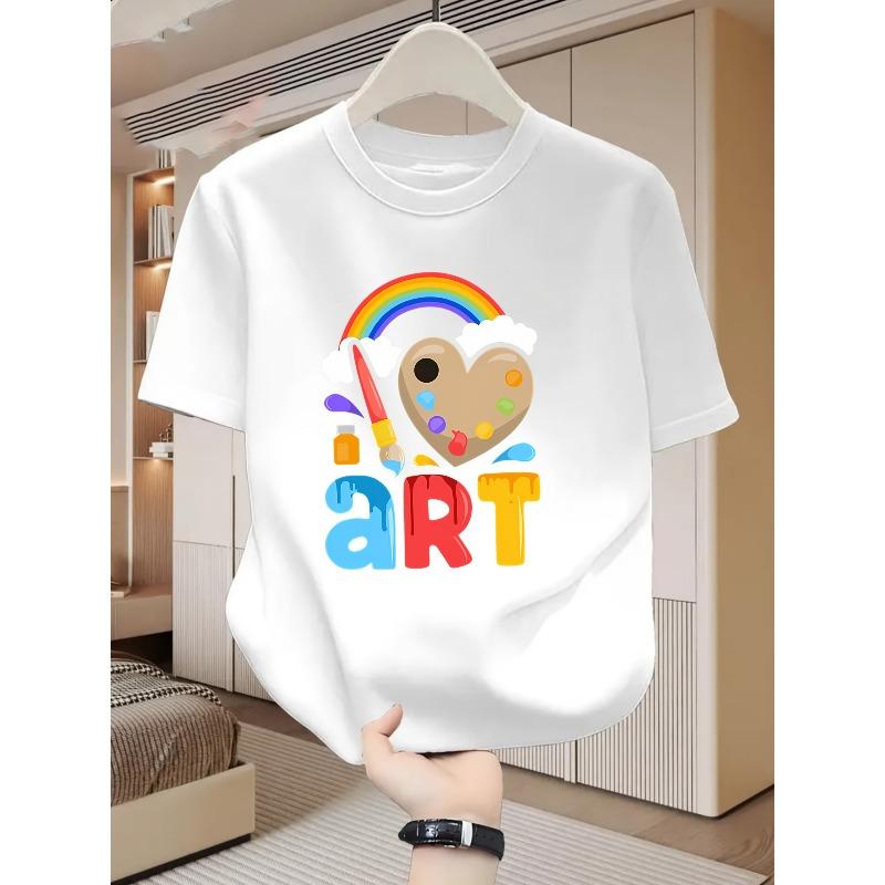 Men's Artistic Graphic T-Shirt - Soft Short Sleeve Round Neck Casual Tee for Art Exhibits, Parties & Casual Attire - Machine Washable