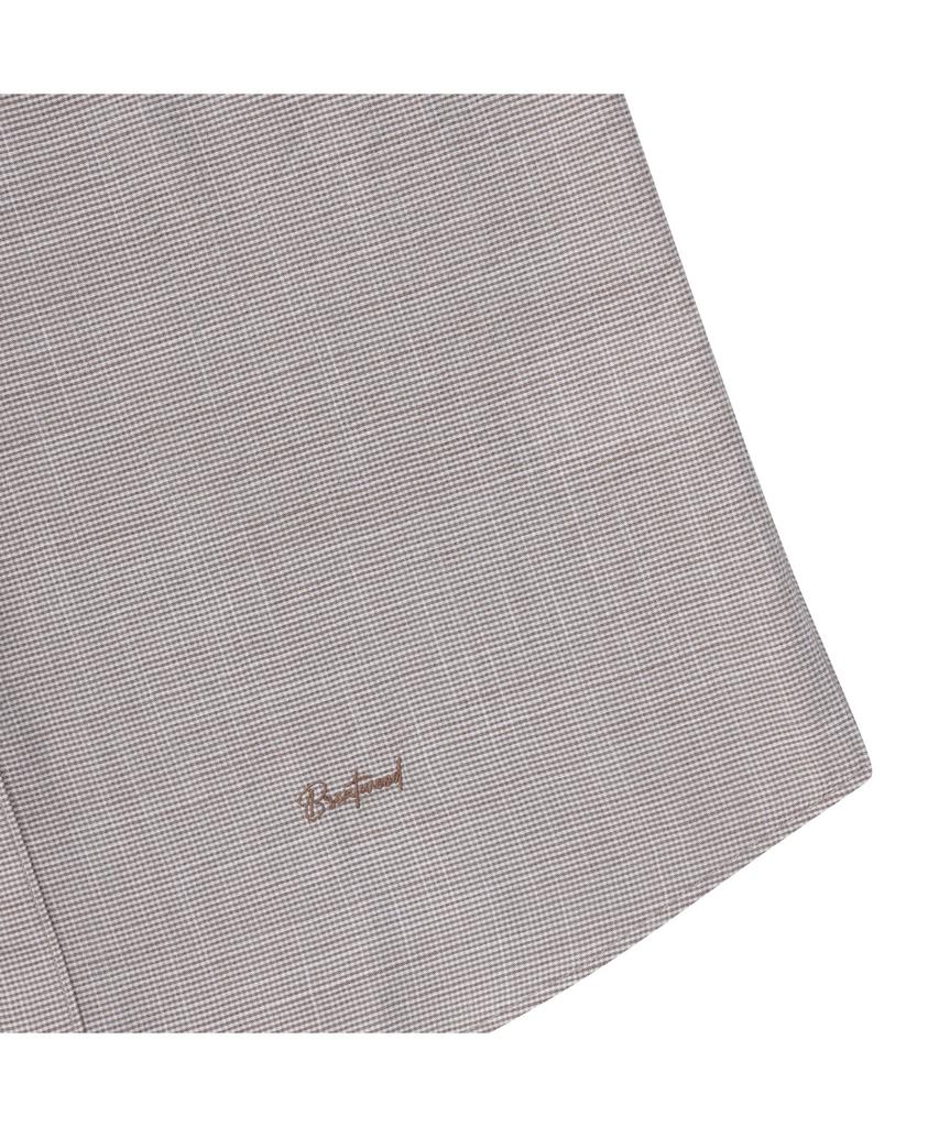 BRENTWOOD Bamboo Micro Gingham Casual Shirt Brsam25441Bex