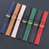 Spot Genuine Leather Waterproof Watch Strap, Lychee Grain, Pin Buckle, Soft Material, Color Varieties Available, 10-22mm Width