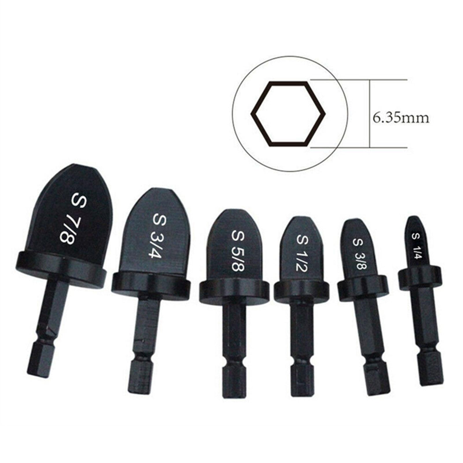 

6 шт. расширители трубок кондиционера, медный расширитель трубок, инструмент для обжима, сверло, инструмент для развальцовки