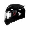 Full Face Motorcycle Helmet Scooter Electric Bike Winter Anti-Fog Gray ABS Safety With Rear Wing