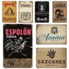 Tequila Whisky Tin Sign Metal Sign Dekoracyjny Vintage Plate Decor Retro Plakietka do Baru Pub Man Cave Club Room Home Wall Decor