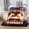 T-Transformers Cartoon Printed blankets picnic blanket Warm blankets Flannel Soft Cozy Blanket Home travel blanket Birthday Gift