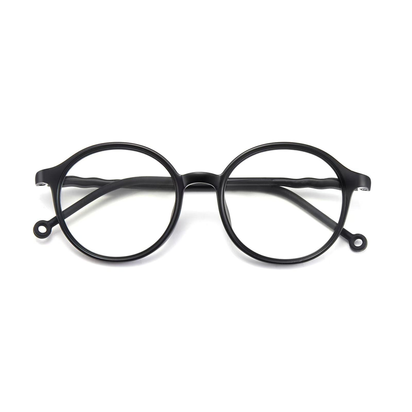 

Fashionable Anti Blue Light Reading Glasses for Elderly People Retro Artistic Circular Reading Glasses for Women 0 degrees чорний