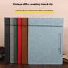 PU Leather File Folder Magnetic Paper Folder Folder Menu Clip Writing Board  Students