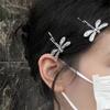2 Stück/Set Metall Libelle Haarspangen für Damen Mädchen Mode Insekt Haarnadeln Haaraccessoires Pony Seitenhaaraccessoires
