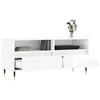 vidaXL TV-Schrank Hochglanz-Weiß 100x34,5x44,5 cm Holzwerkstoff