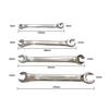 Flare nut wrench set, brake pipe open-end wrench, open-end wrench, flare wrench, 6mm x 8mm, 9mm x 11mm, 10mm x 12mm, 13mm x 14mm