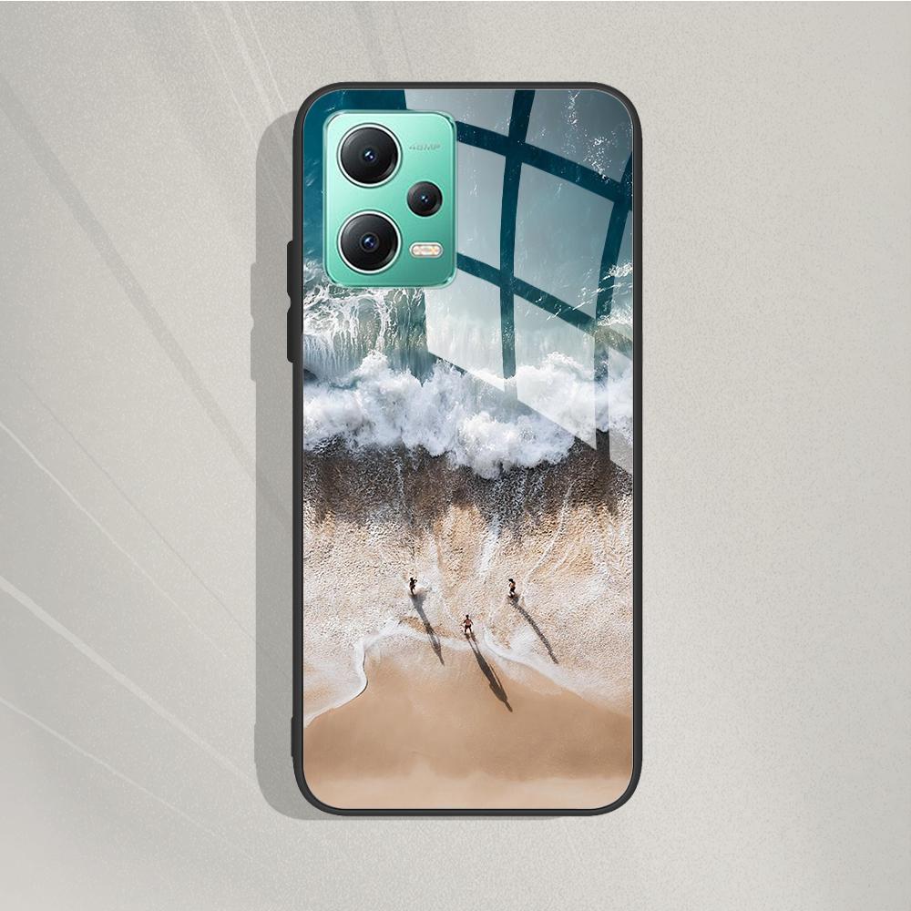 Gehärtetes Glas Handyhülle Für Xiaomi Poco X5 Pro 5G Rückseite Für Xiomi Poco X5 Pro X5pro Hülle Silikon Handy Schutzhüllen