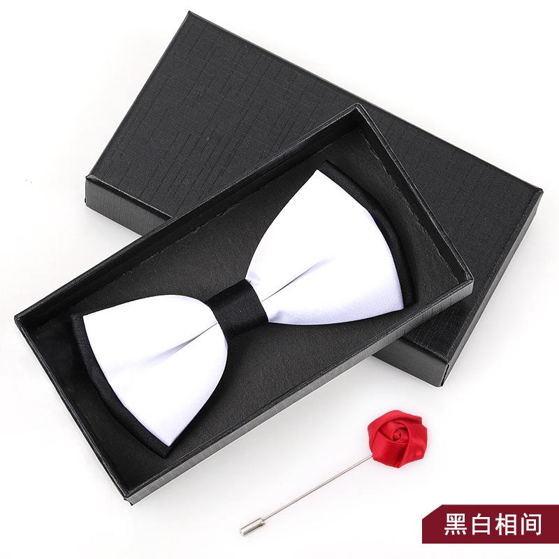 Bow Tie Men'S Wedding Groom Best Man Red Suit Shirt British Brothers Korean Bow Women'S Gift Box