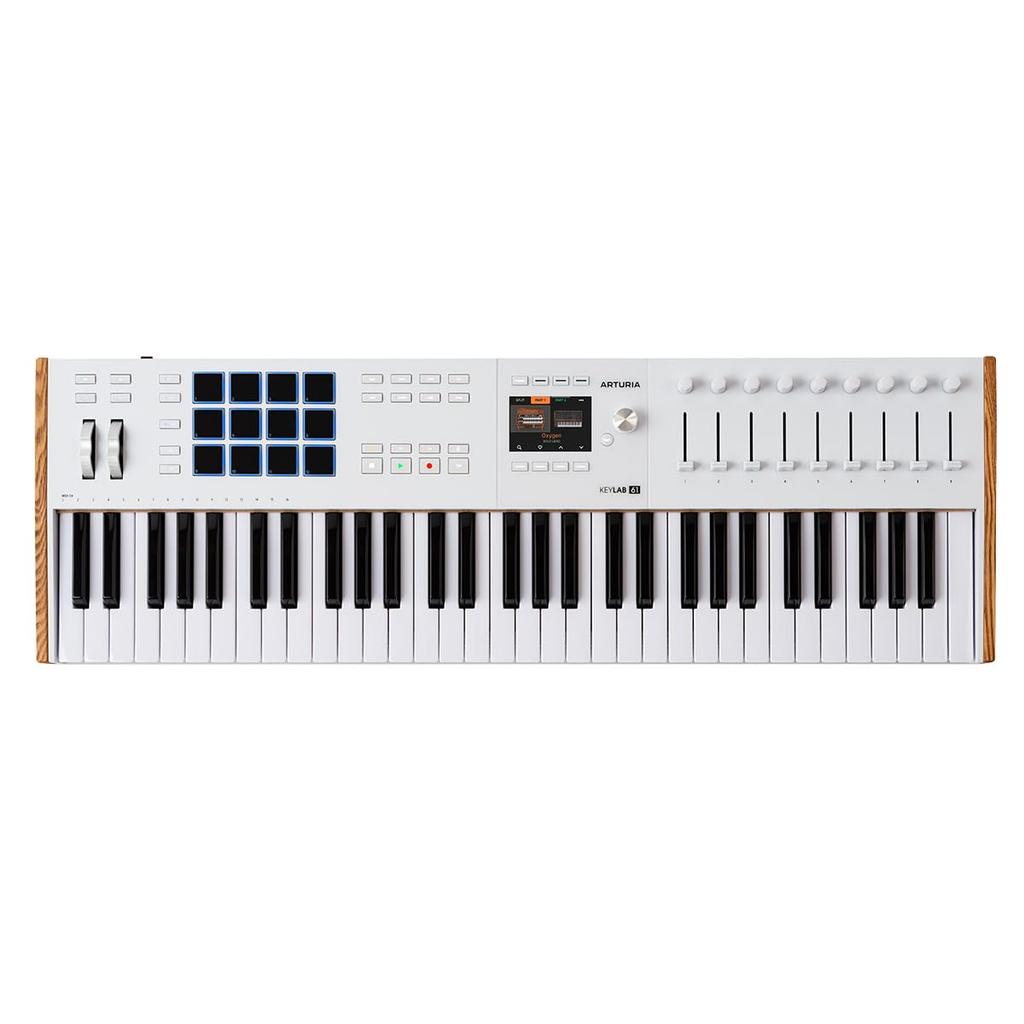 Arturia Keyboard Controller KeyLab Mk3 61 Aftertouch Color Display White Keys/velocity & Compatible/pad Function/full