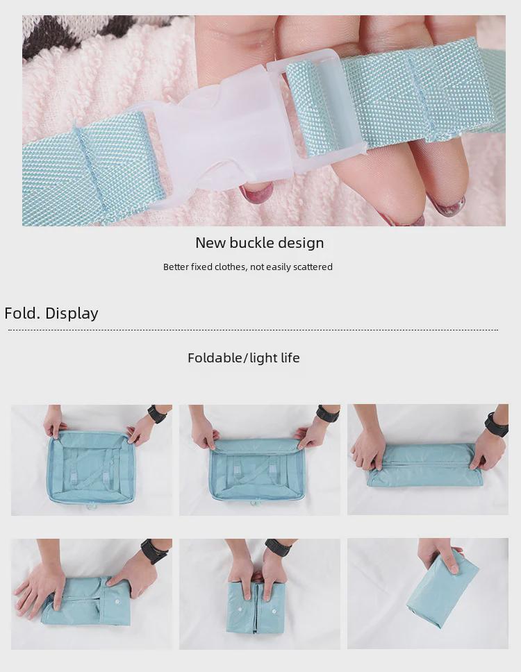 Cross-Border 8-Piece Travel Storage Bag Set for Organized Packing