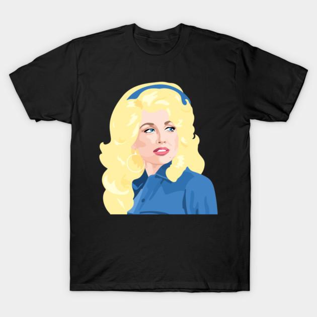 Dolly Parton T-Shirt Schwarz Vintage Porträt Country-Musik Sänger Grafik-T-Shirt