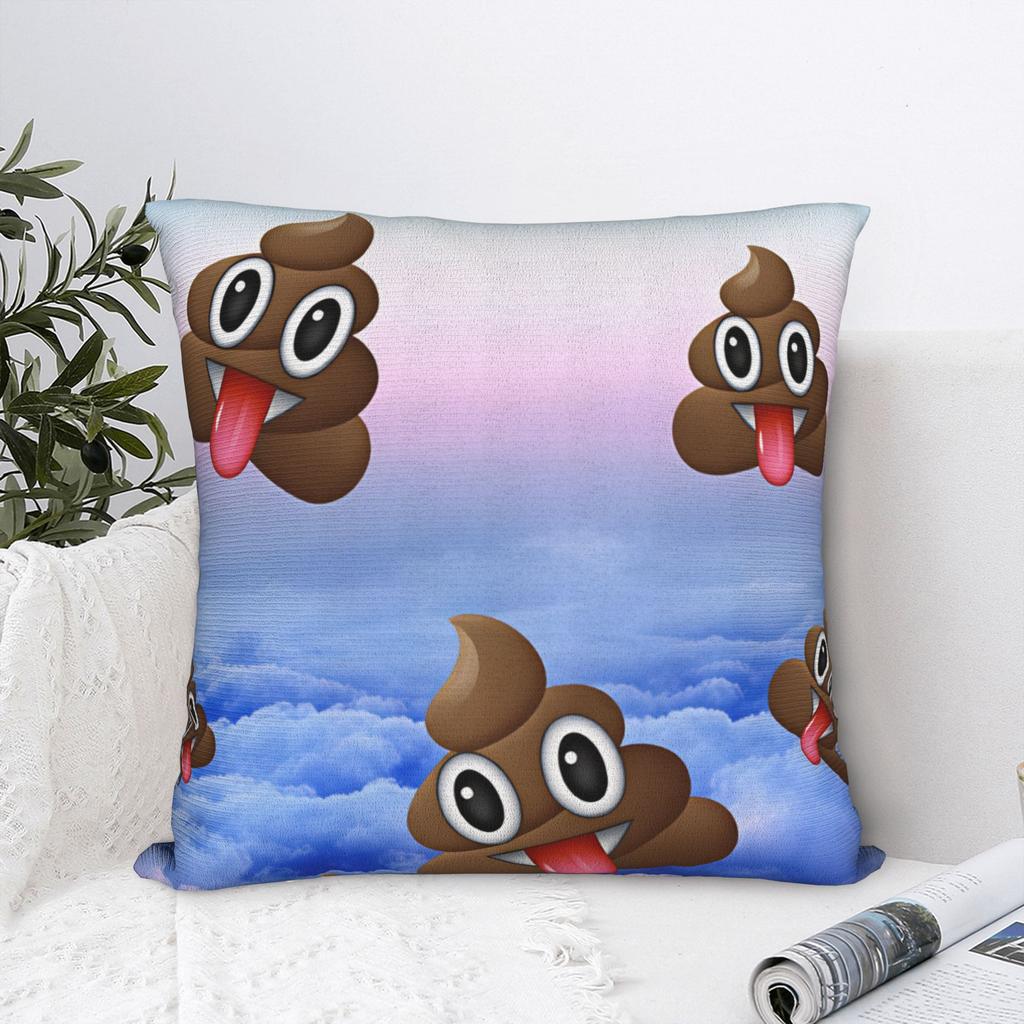 Poop Meme Funny Pillow Cover Square Cushion Cover Fashion Pillow Case For Sofa Couch Bed Living Room