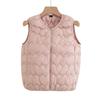 Down Cotton Vest Women's Inner Wear Autumn and Winter New Slim-fit Bottom Inner Wear Vest Medium Thin Warm Vest Vest