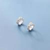 New 925 Sterling Silver Daisy Earrings Charm Distinctive Geometric Shape Women Earrings Birthday Gift Exquisite Jewelry
