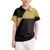 Kids Polo Shirt Quick Dry Short Sleeve Collared T-Shirt Breathable Lightweight School Style Tee for Boys and Girls