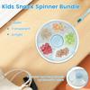 5 Fächer Kleinkind Snack Spinner Box Tragbares Snack-Serviertablett Unterteilt mit Deckel Lebensmittelbox für Snacks Süßigkeiten Nüsse Picknick Reisen