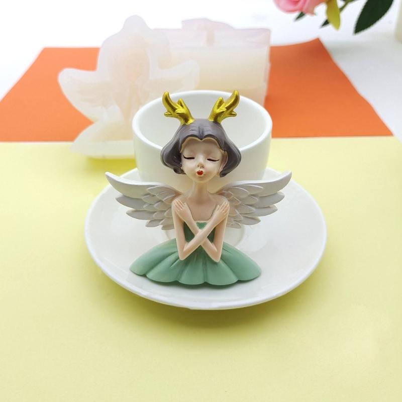 Flügel Engel Prinzessin Kuchen Form Fondant Kuchen Lebensmittel Grade Silikon Form Backen Werkzeuge Zucker Form Schokolade Fondant Form