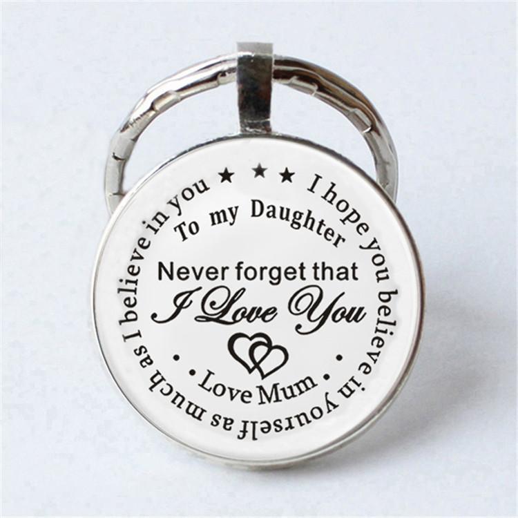Keychain Accessories Pendant Floral Thanksgiving Text Good Friends Retro Personalized Keychain Gift Pendant