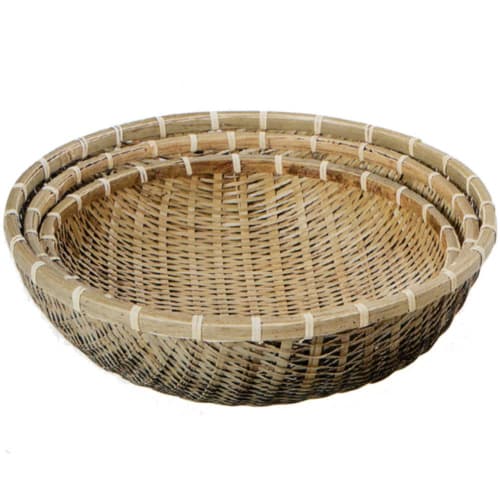 Koyanagi Sangyo Bamboo Deep Colander, 13cm, 38058