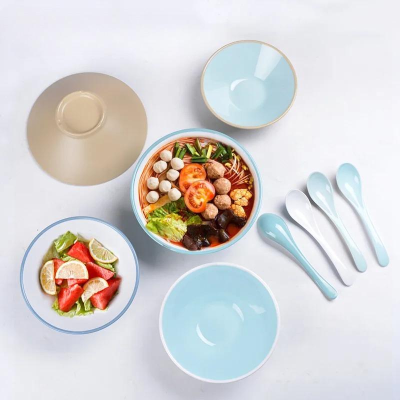 Melamine Tableware Two-color Ramen Bowl Commercial Spicy Hot Bowl Maocai Bowl
