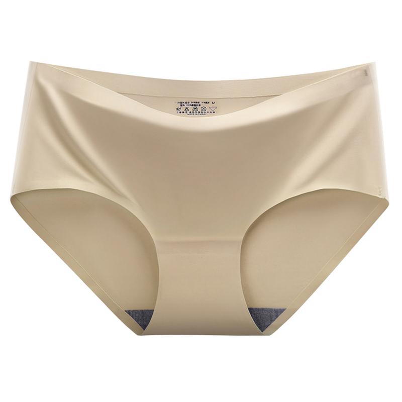 Womens Solid Color Soft Panties Breathable Briefs