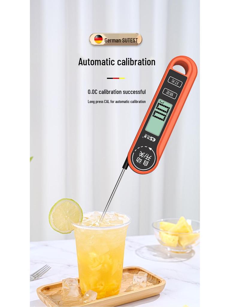 Waterproof Kitchen Food Thermometer with Baking Probe for Water Temperature Measurement