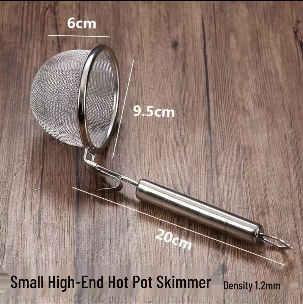 304 Stainless Steel Noodle and Soup Skimmer, Vegetable Strainer, Hot Pot Skimmer, Fine Mesh Strainer.