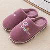 Internet celebrity cotton slippers women's home winter cute thick bottom ins cute home plush indoor warm slippers men's winter